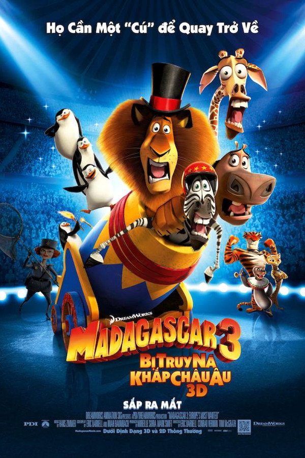 Xem Phim Madagascar 3: Thần Tượng Châu Âu Full